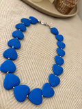 Ketting hartjes blauw