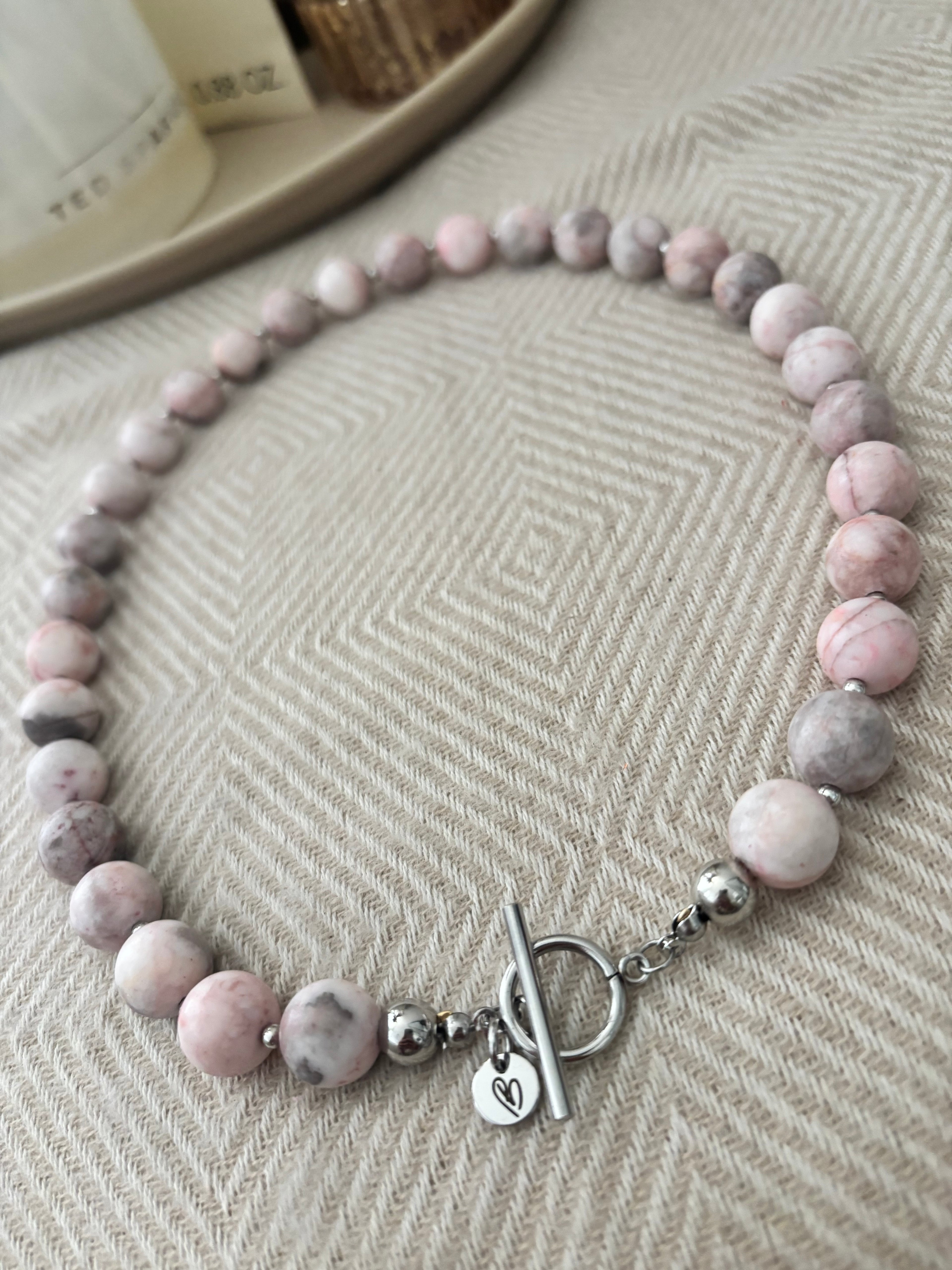 Ketting roze gemêleerd