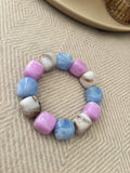 Armband blauw/lila