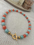 Ketting oranje-blauw