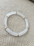 Armband wit resin