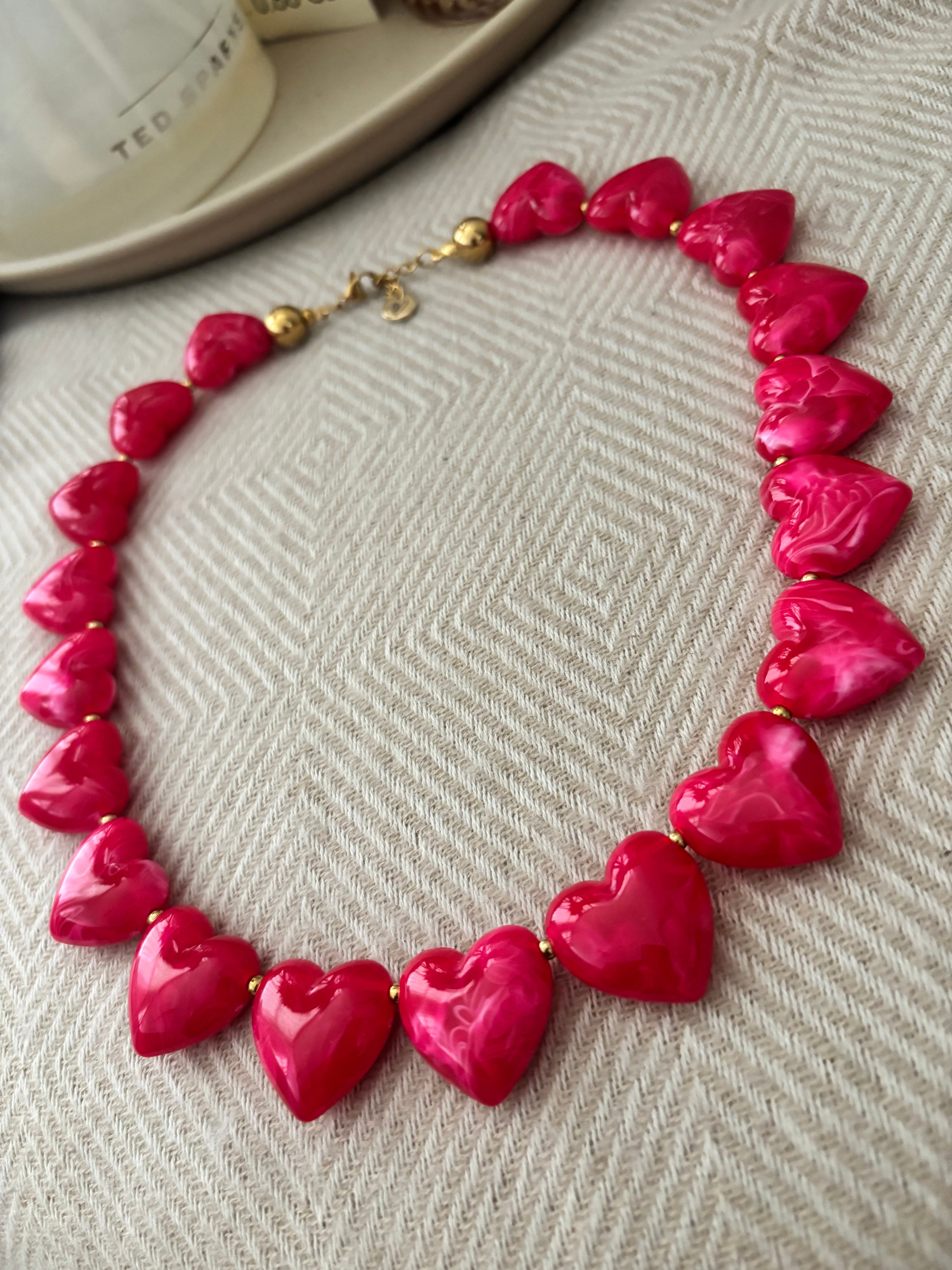 Ketting roze hart