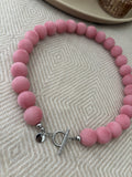 Ketting roze velvet