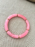 Armband resin roze