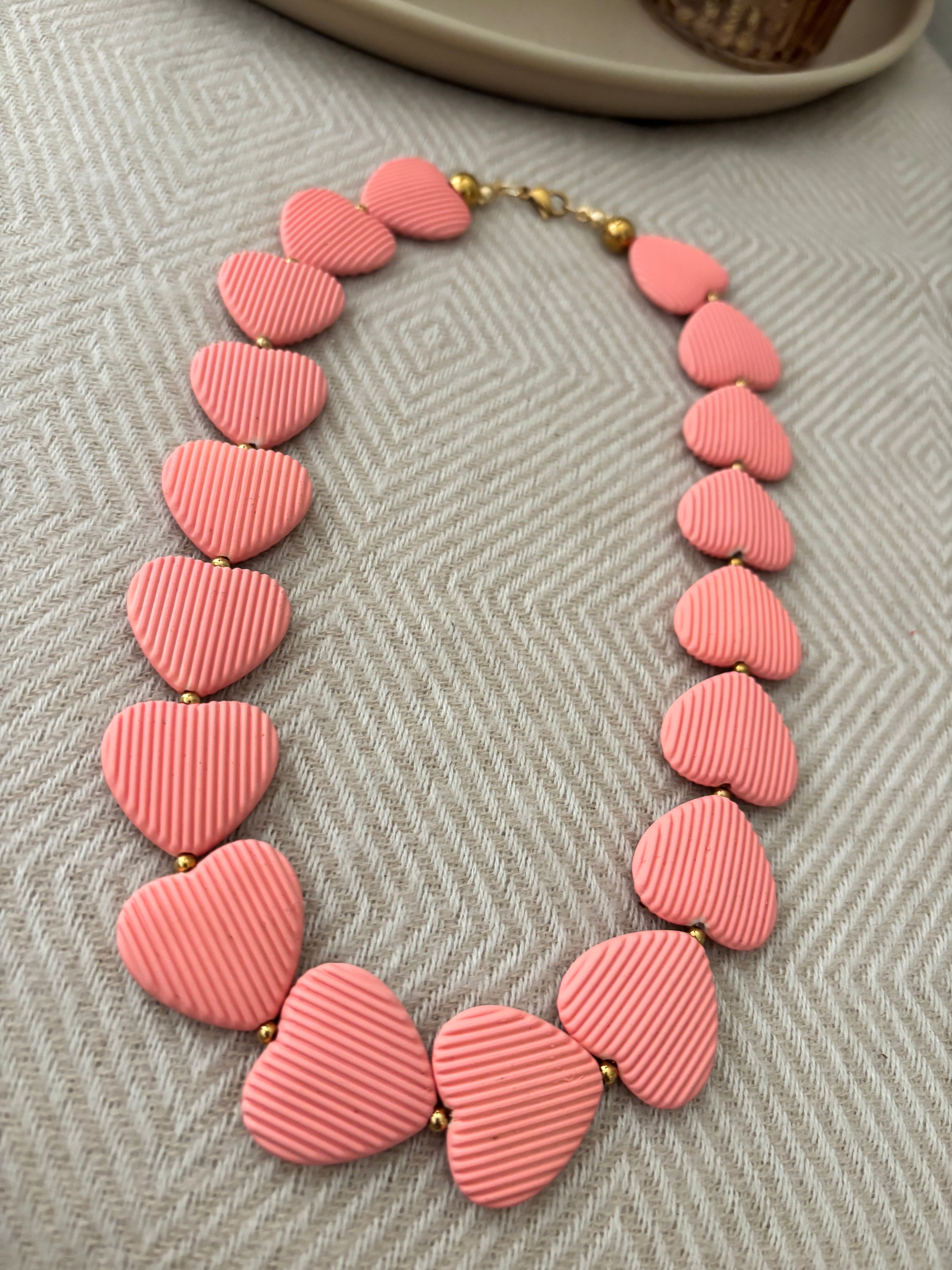 Ketting hartjes koraal