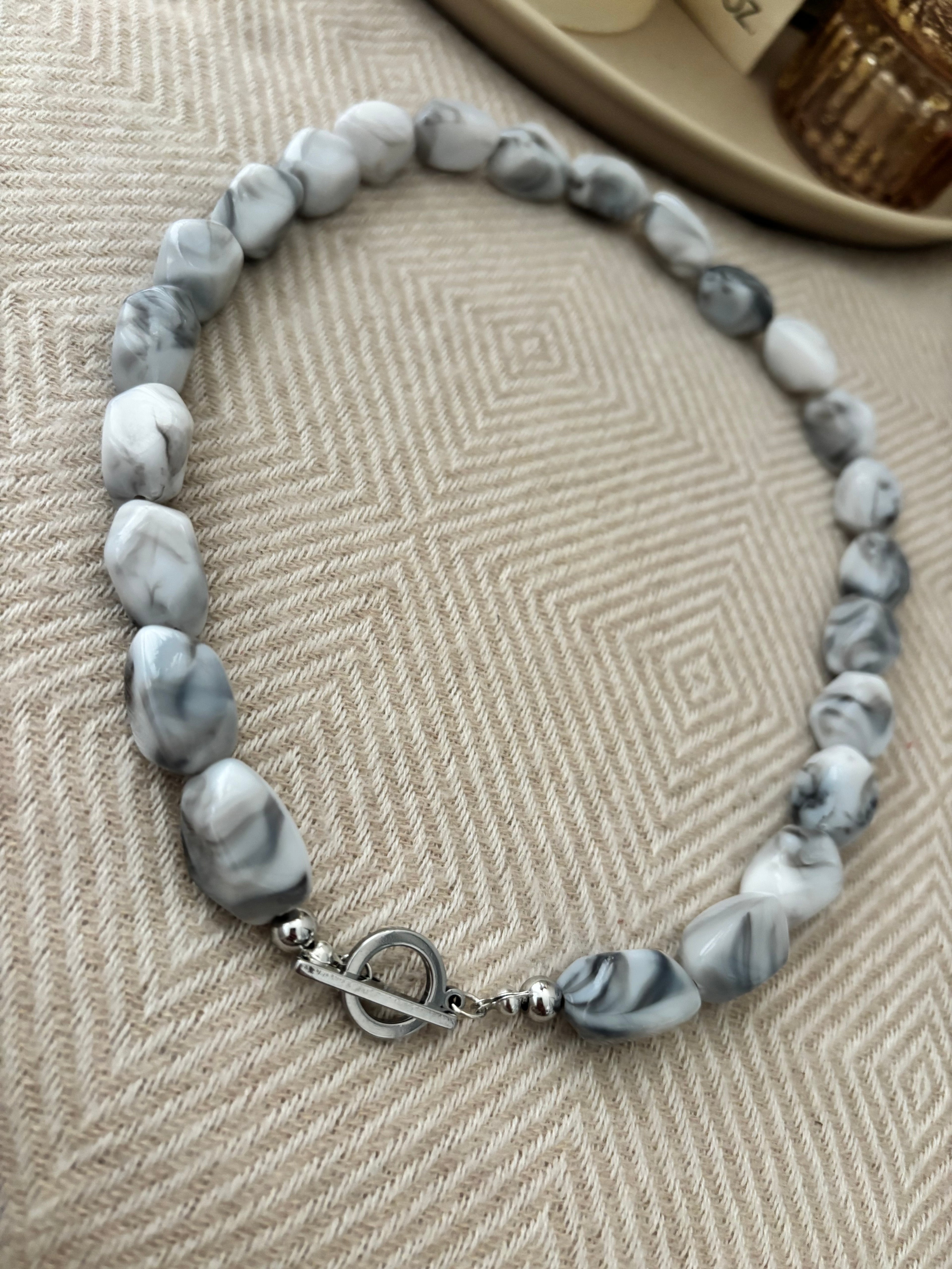 Ketting grijs gemêleerd
