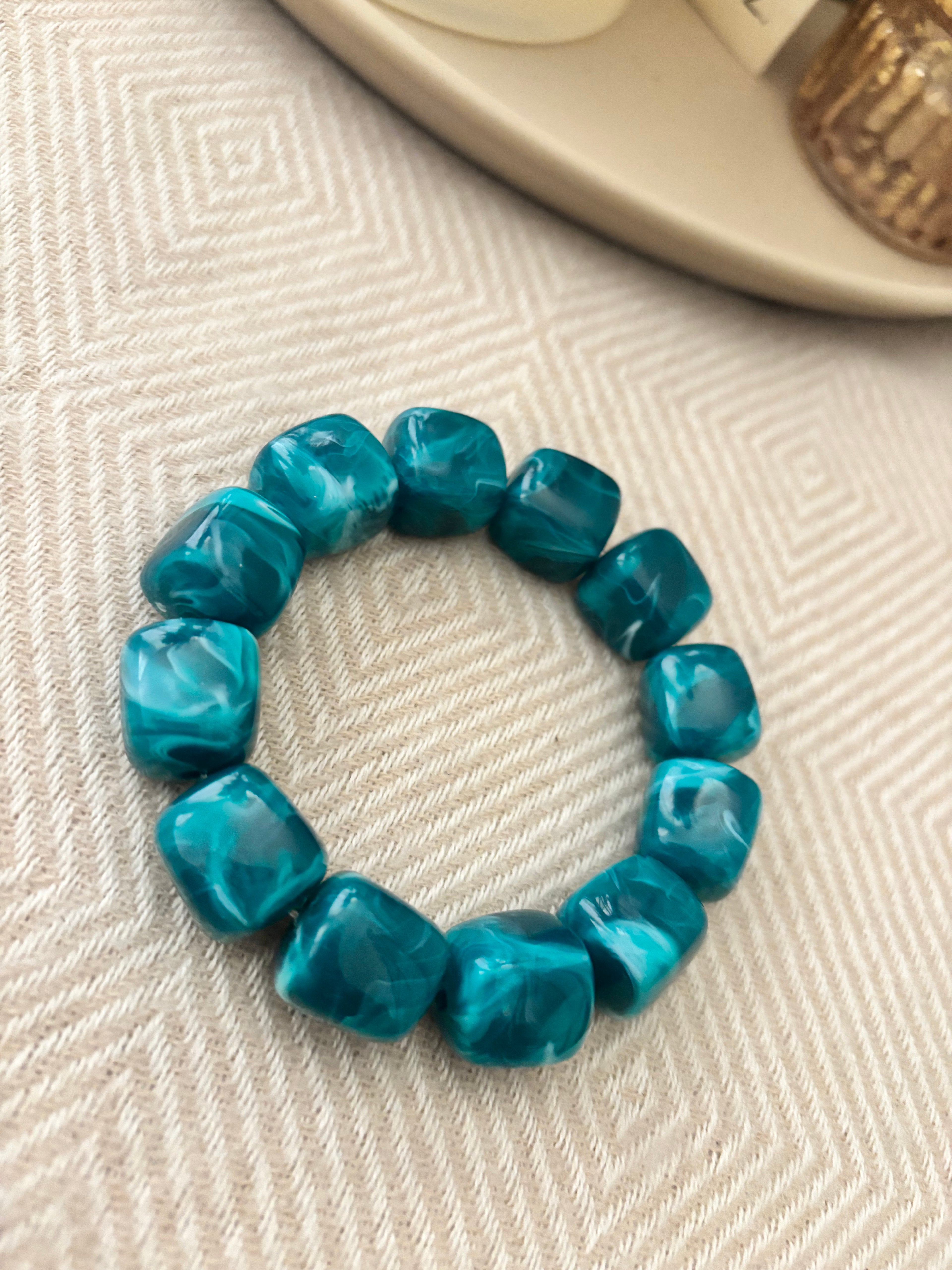 Armband groen/blauw