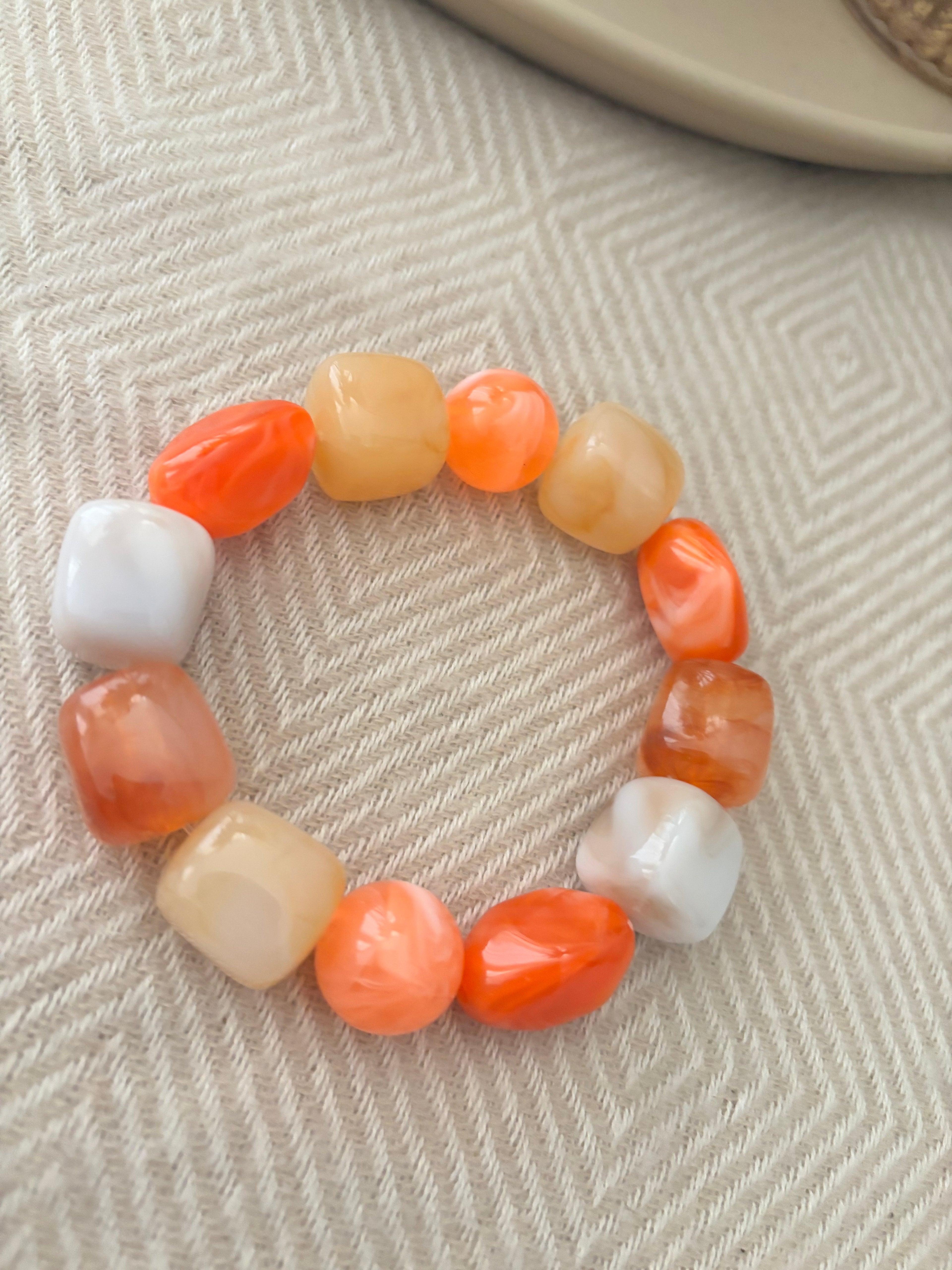 Armband geel/oranje