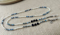 Brilkoordje blauwe hartjes